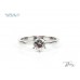 Диамантен Годежен Пръстен 18К Бяло Злато със Сертификат IGI  Bloom Jewellery